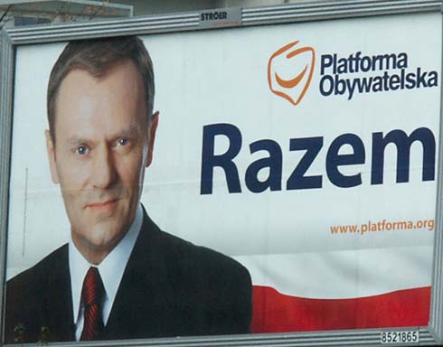 Plakat - Donald Tusk 'Razem'